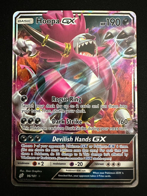 Hoopa GX 96/181 Team Up Holo Full Art Pokemon Card